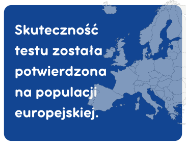 Skuteczność testu została potwierdzona na populacji europejskiej