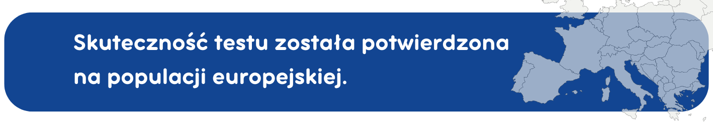 Skuteczność testu została potwierdzona na populacji europejskiej