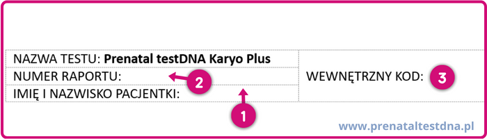 Prenatal testDNA wyniki opis 1