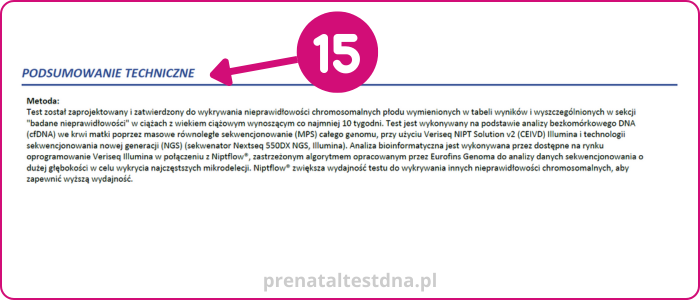 Prenatal testDNA - opis wyniku 6